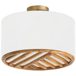 Capital Lighting Soleil 3 Light Semi-Flush Matte Brass