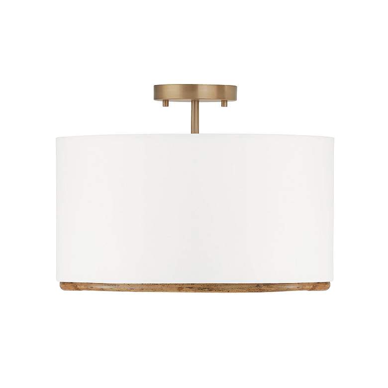 Image 5 Capital Lighting Soleil 3 Light Semi-Flush Matte Brass more views