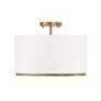 5_Capital Lighting Soleil 3 Light Semi-Flush Matte Brass more views