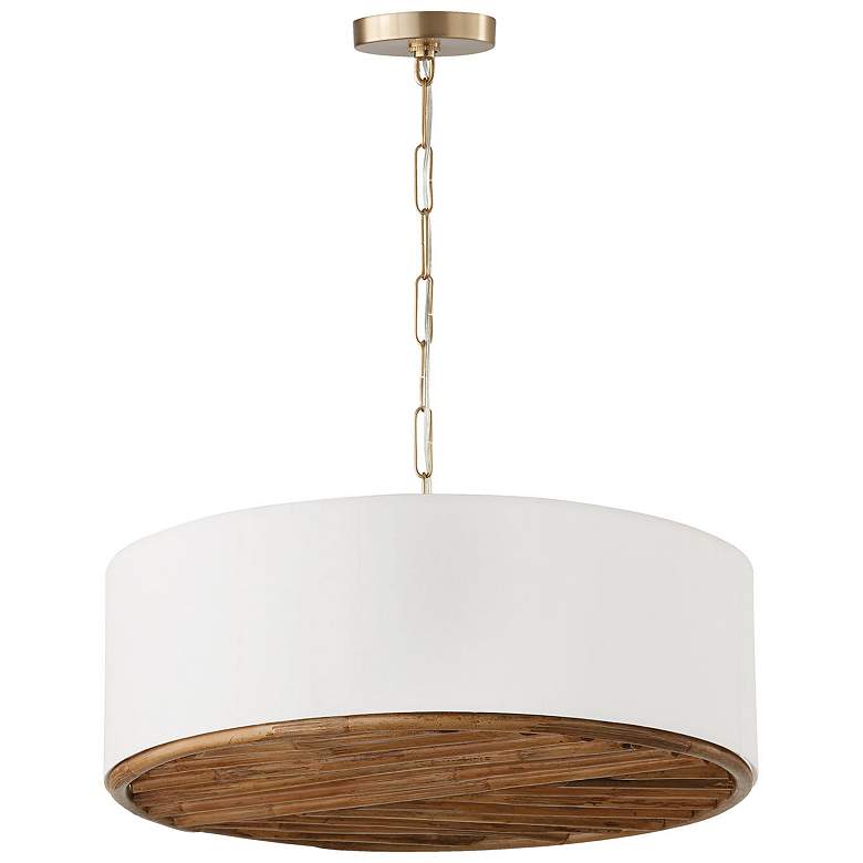 Image 1 Capital Lighting Soleil 4 Light Pendant Matte Brass