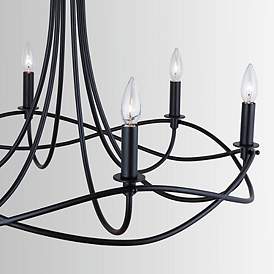 Image5 of Capital Lighting Sonnet 6 Light Chandelier Matte Black more views