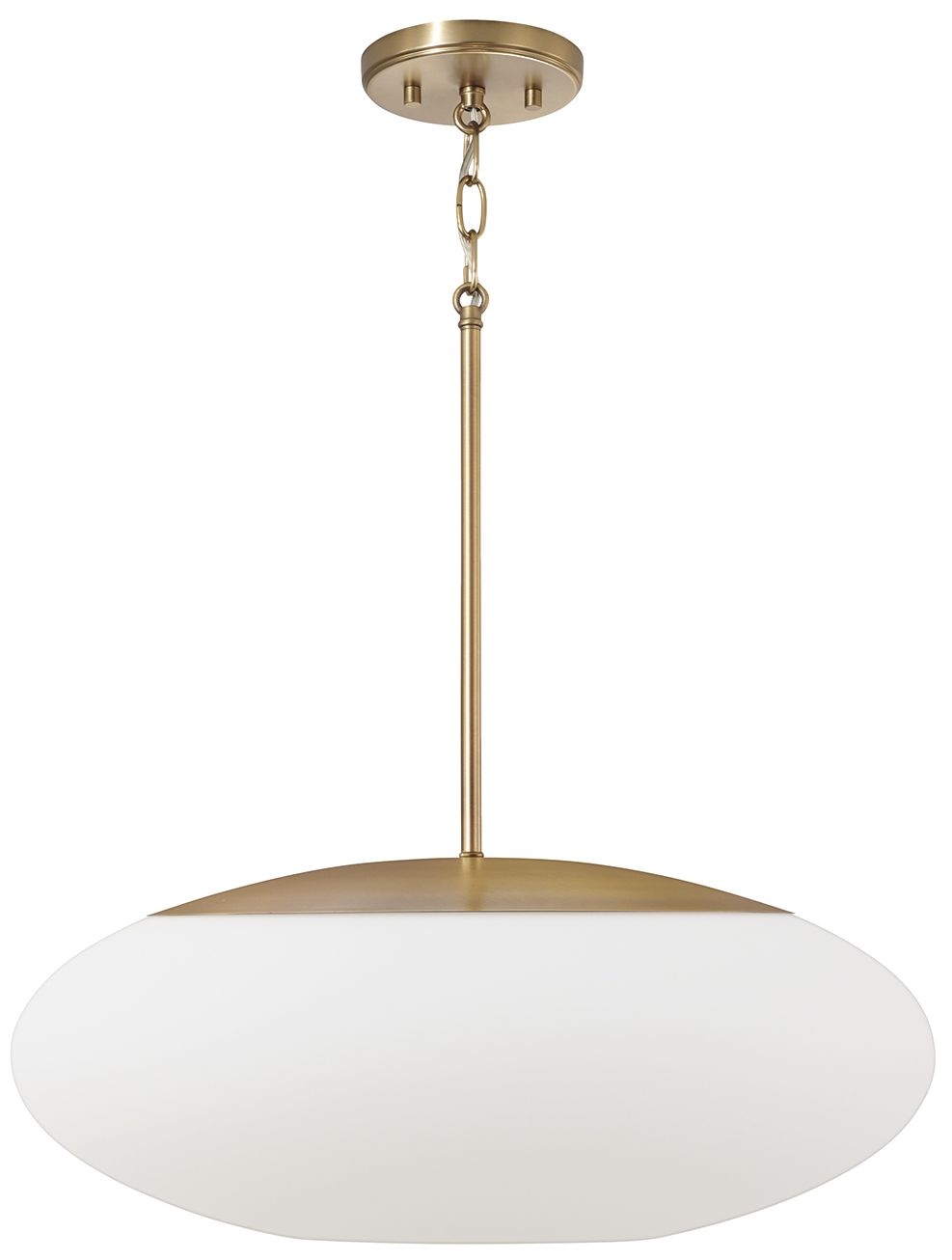 Image 5 Capital Lighting Soren 1 Light Pendant 20" Aged Brass more views