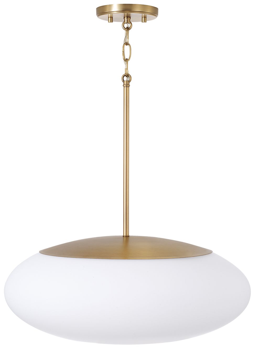 Image 6 Capital Lighting Soren 1 Light Pendant 20" Aged Brass more views