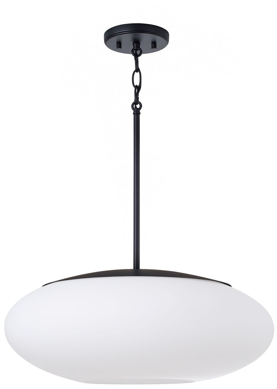 Capital Lighting Soren 1 Light Pendant 20" Matte Black