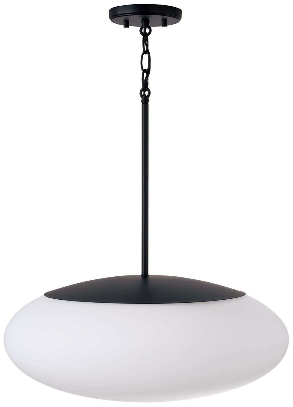 Image 6 Capital Lighting Soren 1 Light Pendant 20" Matte Black more views