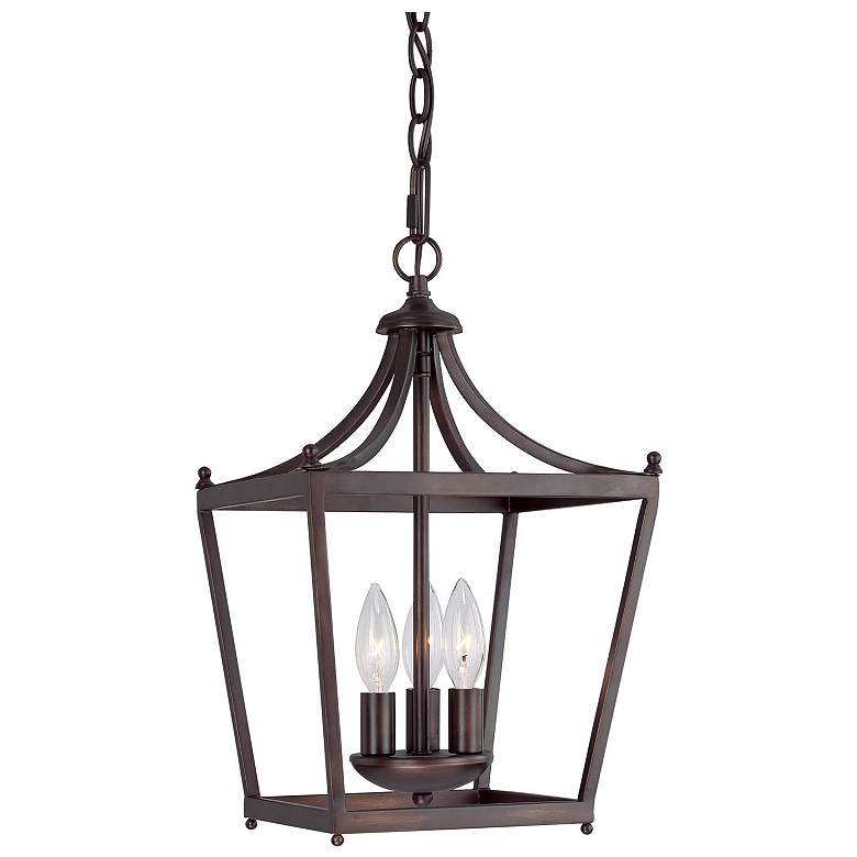 Image 1 Capital Lighting- Stanton 3-Light Foyer- 10.25" Burnished Bronze