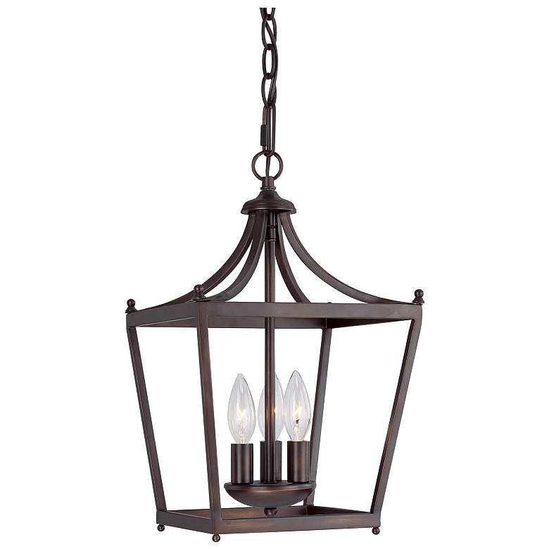 Image 1 Capital Lighting- Stanton 3-Light Foyer- 10.25 inch Burnished Bronze