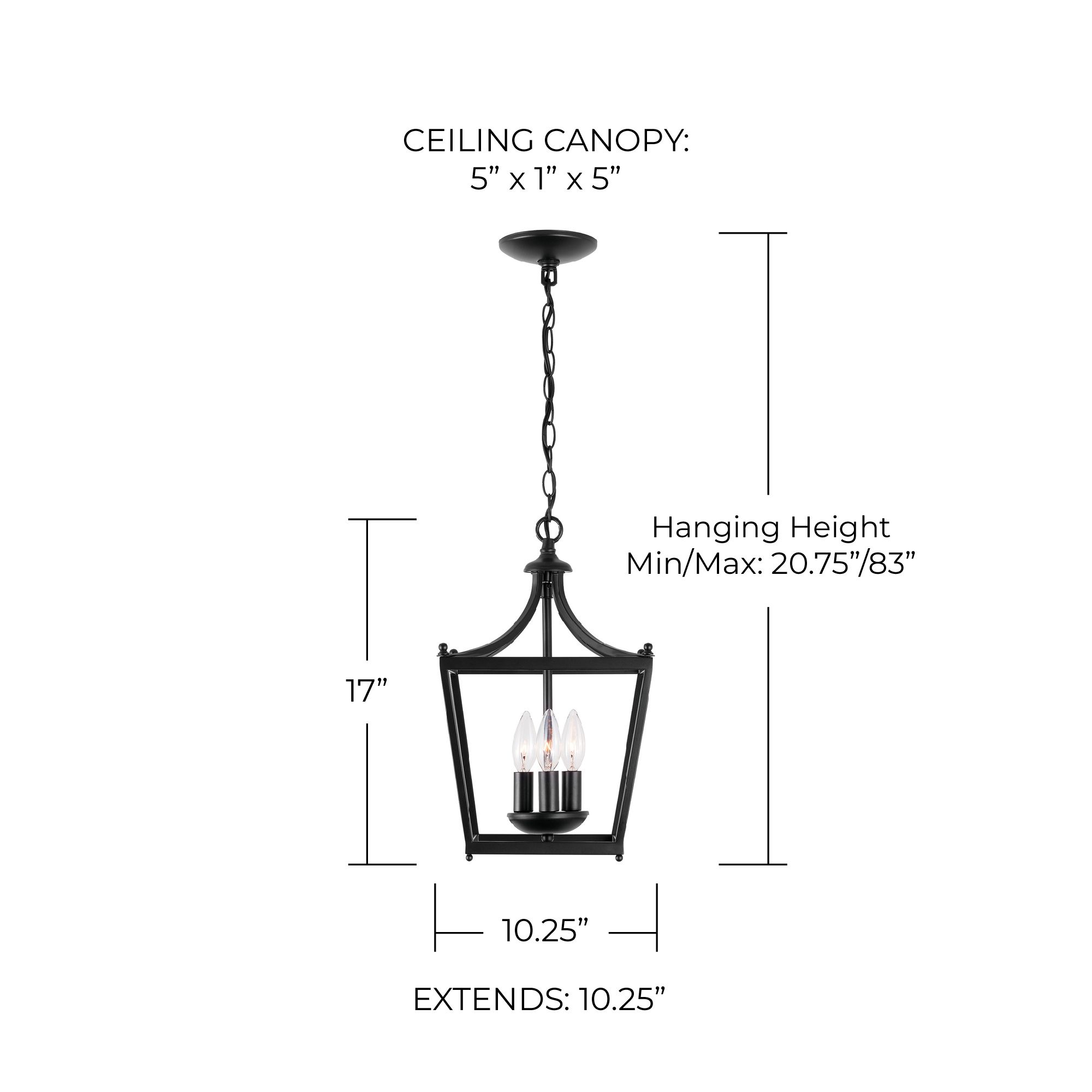 Image 7 Capital Lighting- Stanton 3-Light Foyer- 10.25" Matte Black more views