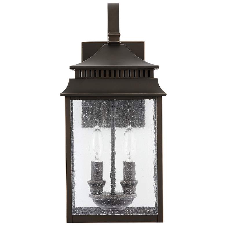 Image 1 Capital Lighting Sutter Creek 2 Light Outdoor Wall Lantern Oiled Bronze