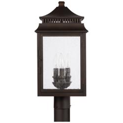 Capital Lighting Sutter Creek 3 Light Outdoor Post Lantern Oiled Bronze