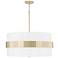 Capital Lighting Sutton 26" Wide Modern Soft Gold Drum Pendant Light