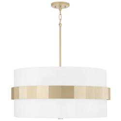 Capital Lighting Sutton 26" Wide Modern Soft Gold Drum Pendant Light