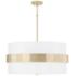 Capital Lighting Sutton 26" Wide Modern Soft Gold Drum Pendant Light