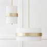 3_Capital Lighting Sutton 26" Wide Modern Soft Gold Drum Pendant Light more views