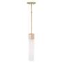 4_Capital Lighting Sutton 3.3" Wide Gold White Glass Modern Mini Pendant more views