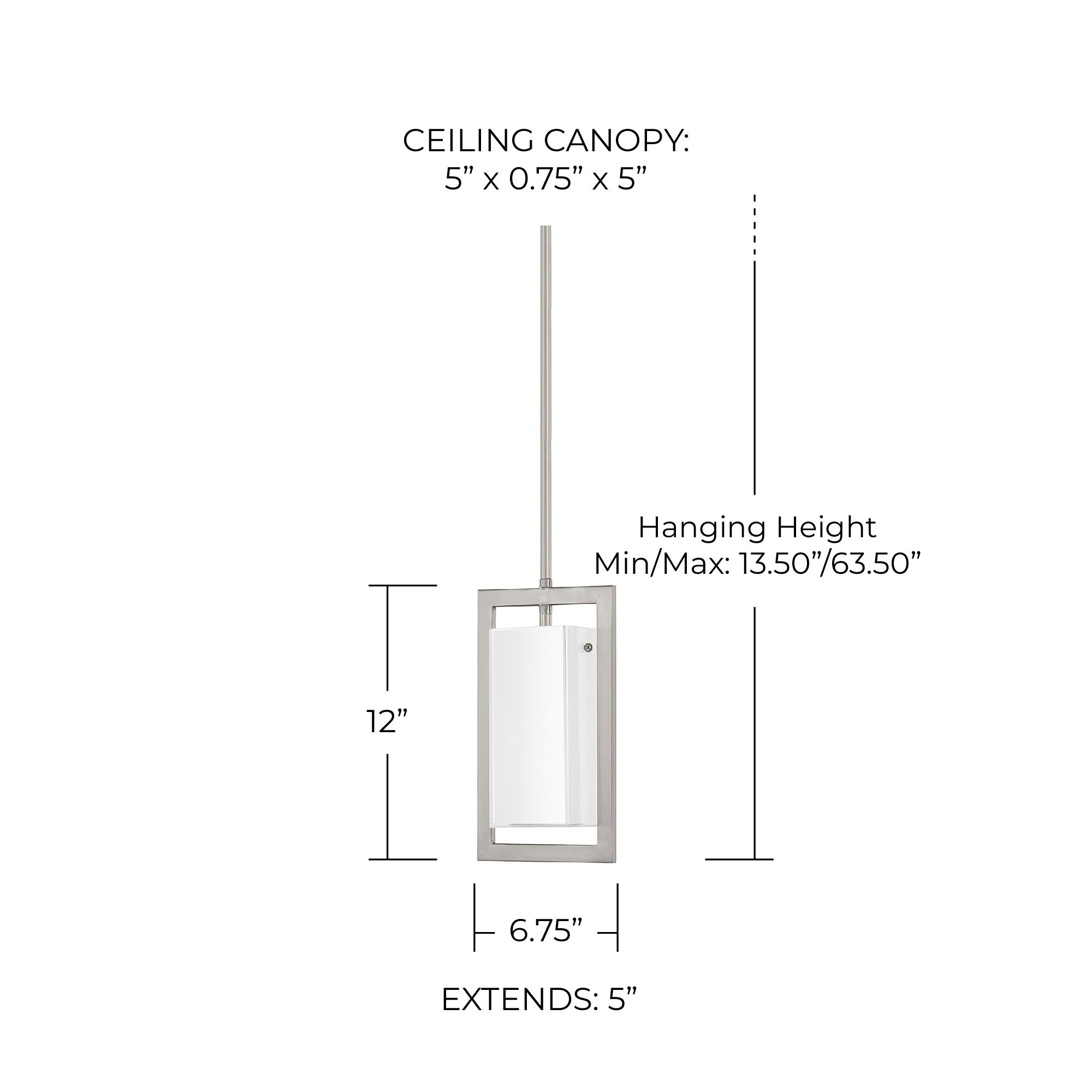 Image 2 Capital Lighting Tahoe 1 Light Pendant Brushed Nickel more views