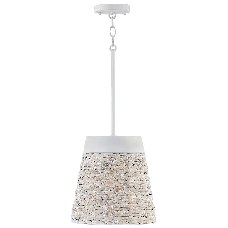 Image 2 Capital Lighting Tallulah 12" Wide 1-Light Chalk Wash Finish Pendant