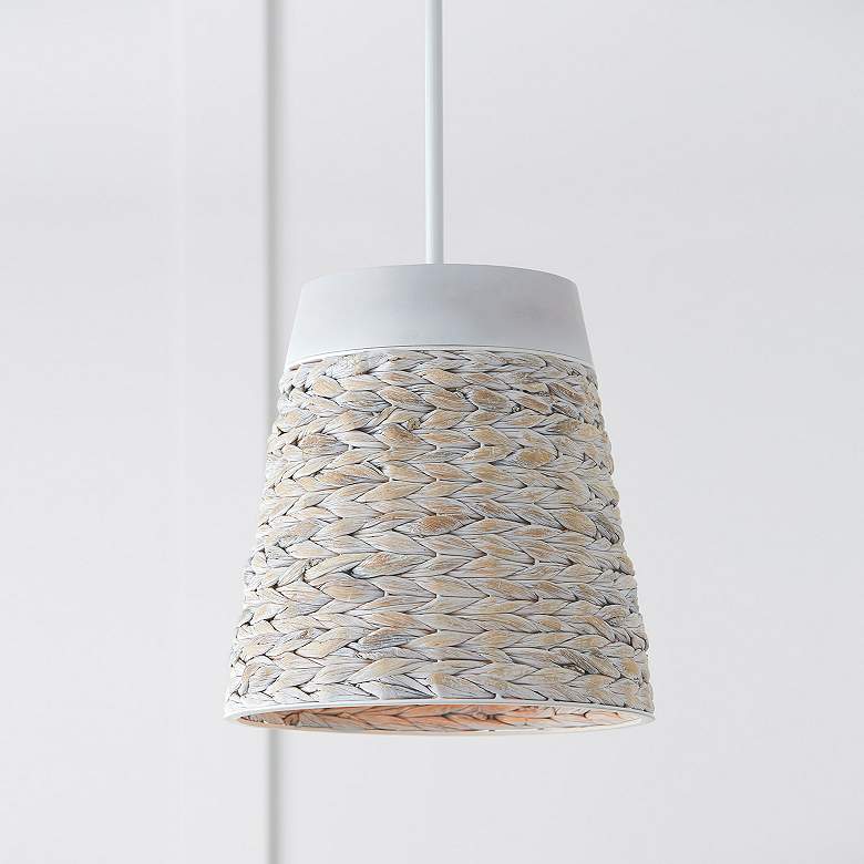 Image 1 Capital Lighting Tallulah 12" Wide 1-Light Chalk Wash Finish Pendant