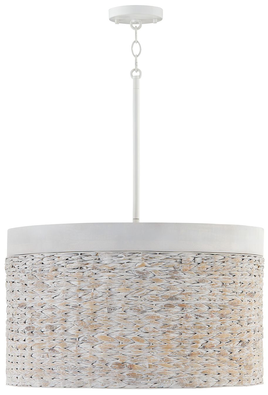 Capital Lighting Tallulah 4 Light Pendant 24" Chalk Wash
