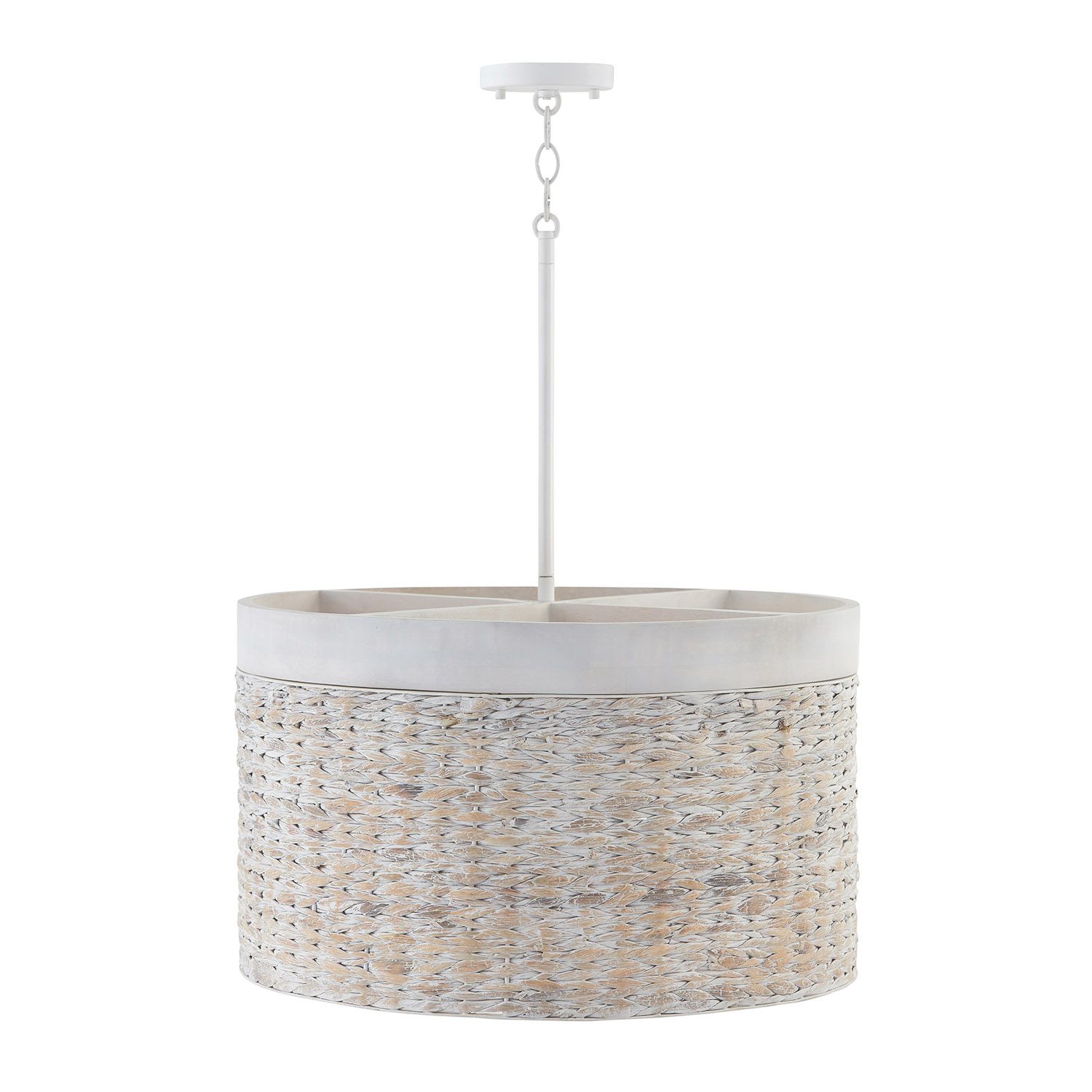 Image 4 Capital Lighting Tallulah 4 Light Pendant 24" Chalk Wash more views