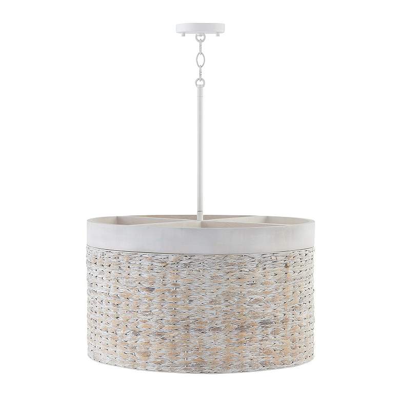 Image 4 Capital Lighting Tallulah 4 Light Pendant Chalk Wash more views