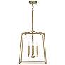 2_Capital Lighting Thea 16" Wide 4-Light Aged Brass Lantern Pendant