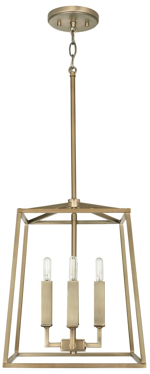 Capital Lighting- Thea 4-Light Lantern Foyer- 12" Aged Brass Image 2