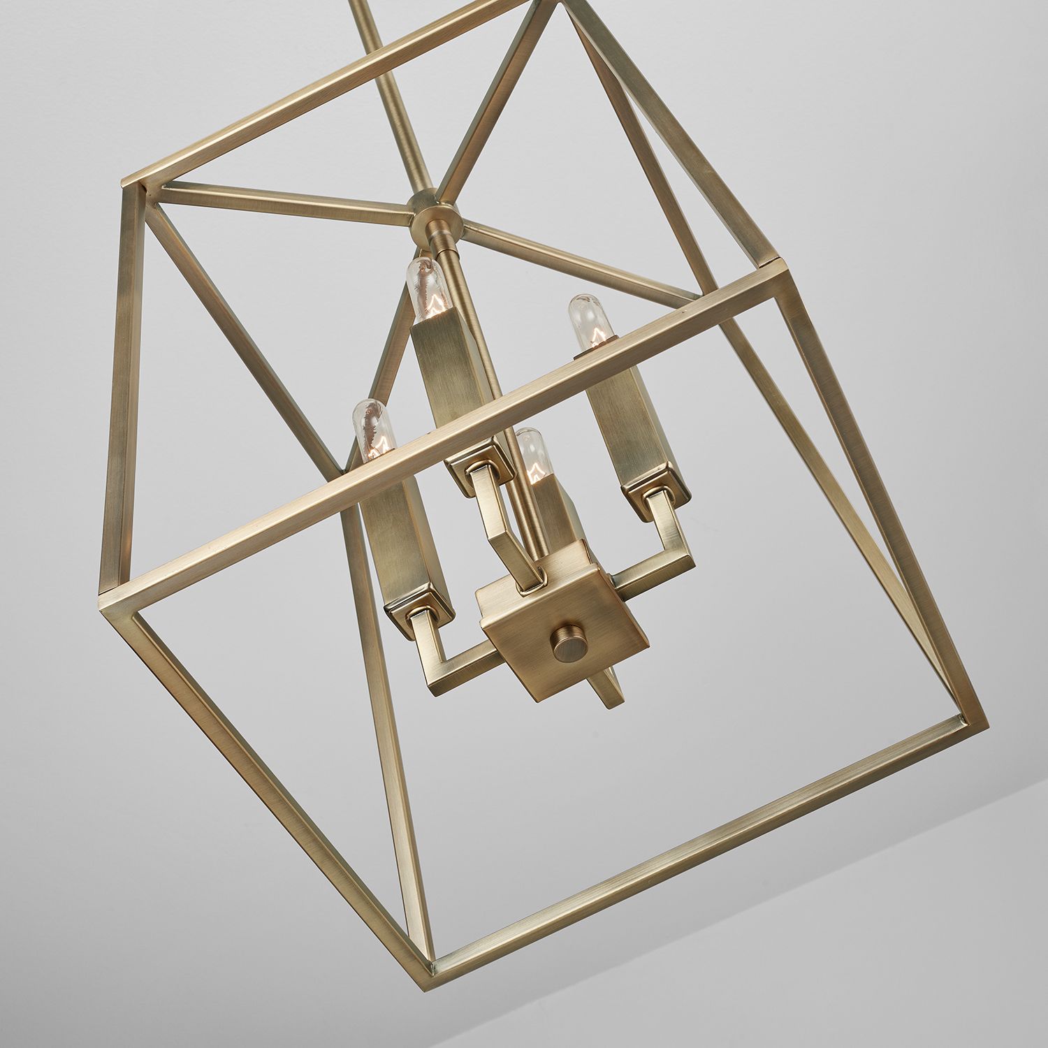 Capital Lighting- Thea 4-Light Lantern Foyer- 12" Aged Brass Image 3
