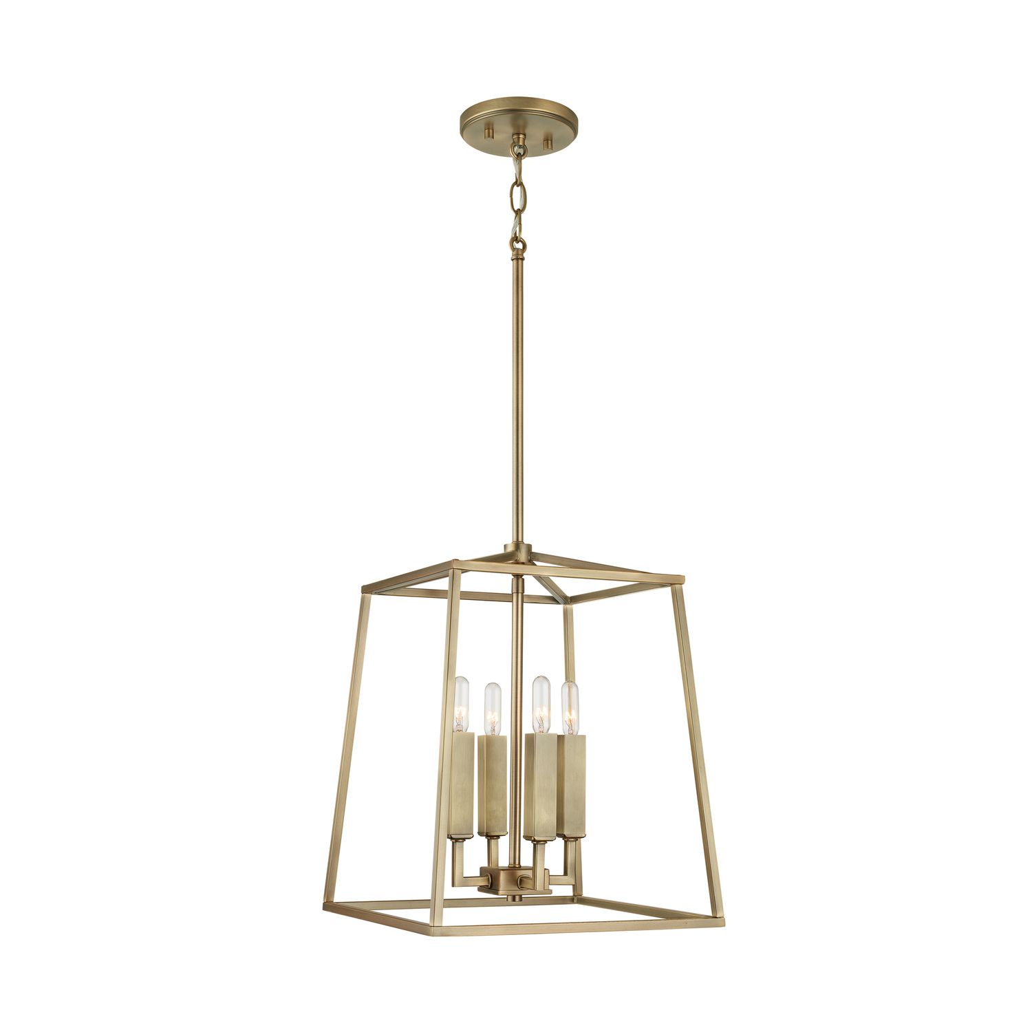 Capital Lighting- Thea 4-Light Lantern Foyer- 12" Aged Brass Image 4