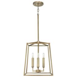 Capital Lighting- Thea 4-Light Lantern Foyer- 12" Aged Brass