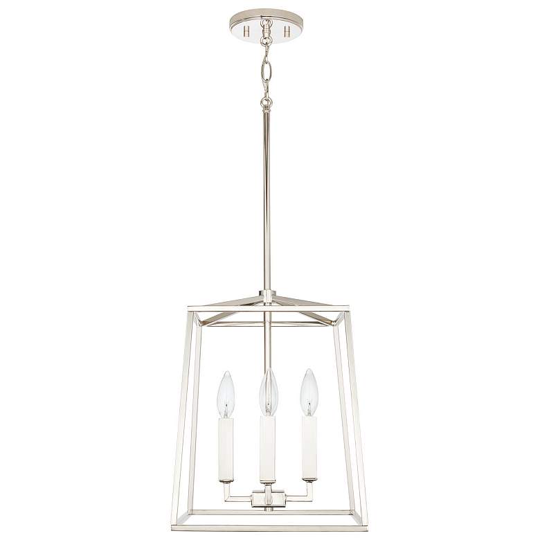 Image 1 Capital Lighting- Thea 4-Light Lantern Foyer- 12 inch Polished Nickel