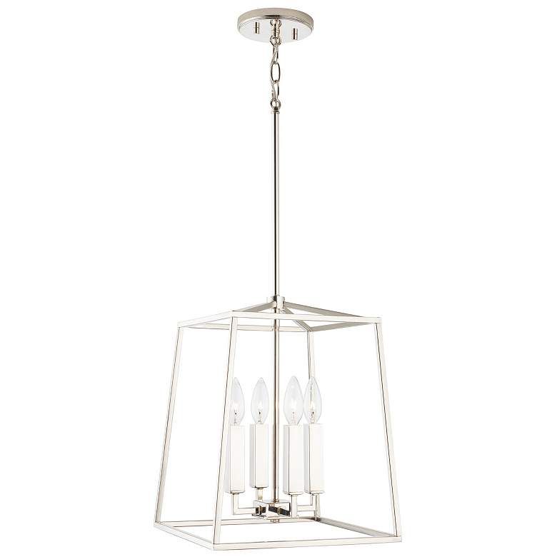 Image 4 Capital Lighting- Thea 4-Light Lantern Foyer- 12" Polished Nickel more views