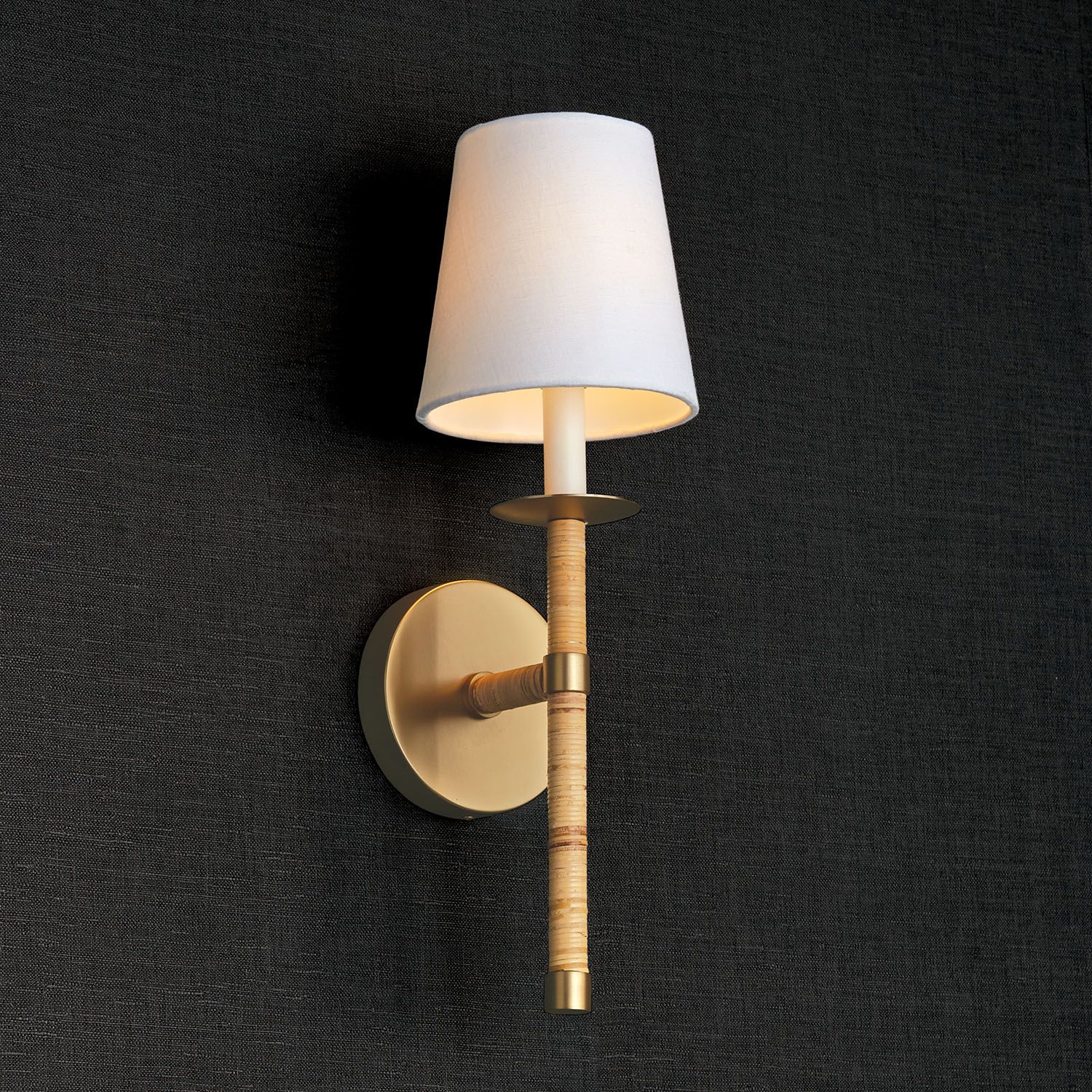 Image 3 Capital Lighting Tulum 1 Light Sconce 6" Matte Brass more views