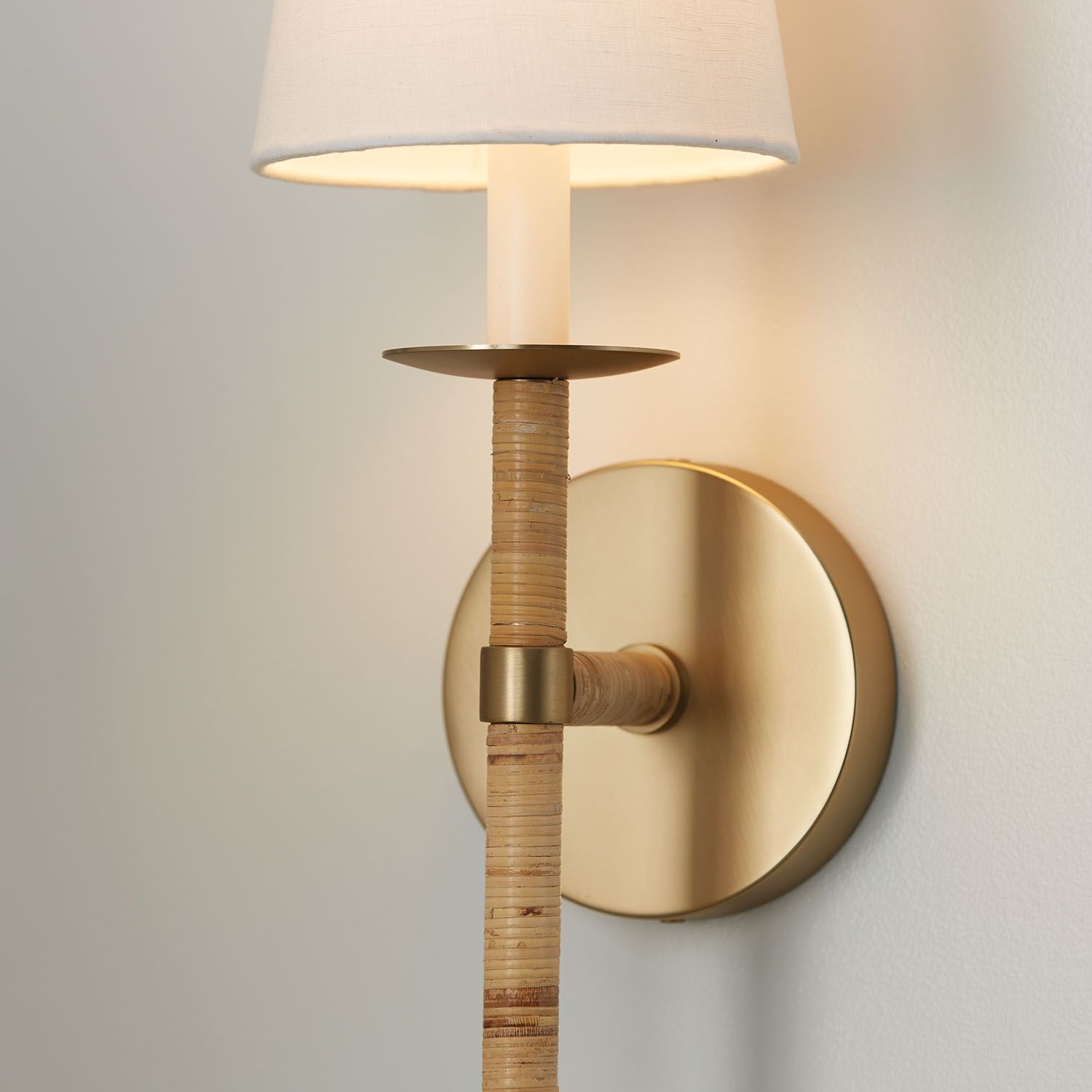 Image 4 Capital Lighting Tulum 1 Light Sconce 6" Matte Brass more views