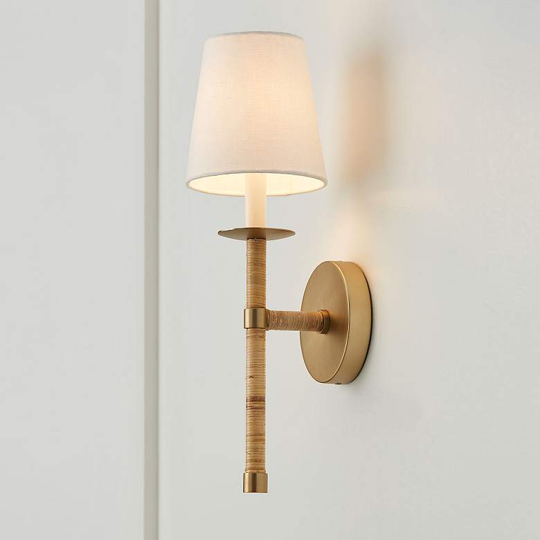 Image 1 Capital Lighting Tulum 1 Light Sconce Matte Brass