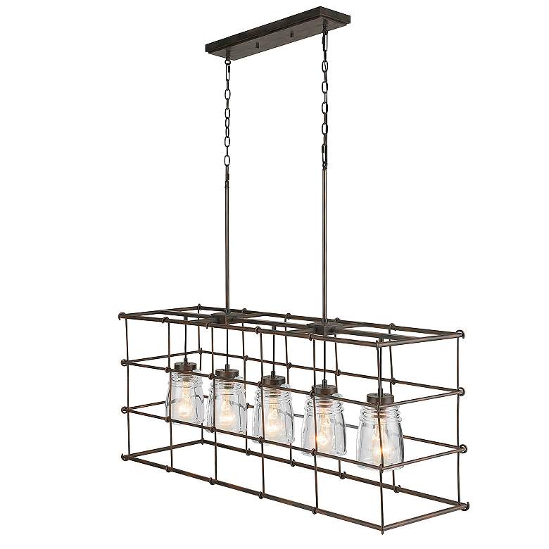 Image 4 Capital Lighting Turner 5 Light Island Nordic Grey more views