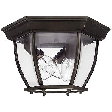 Capital Lighting Twist 10 3/4" Bronze 3-Light Outdoor Ceiling Light