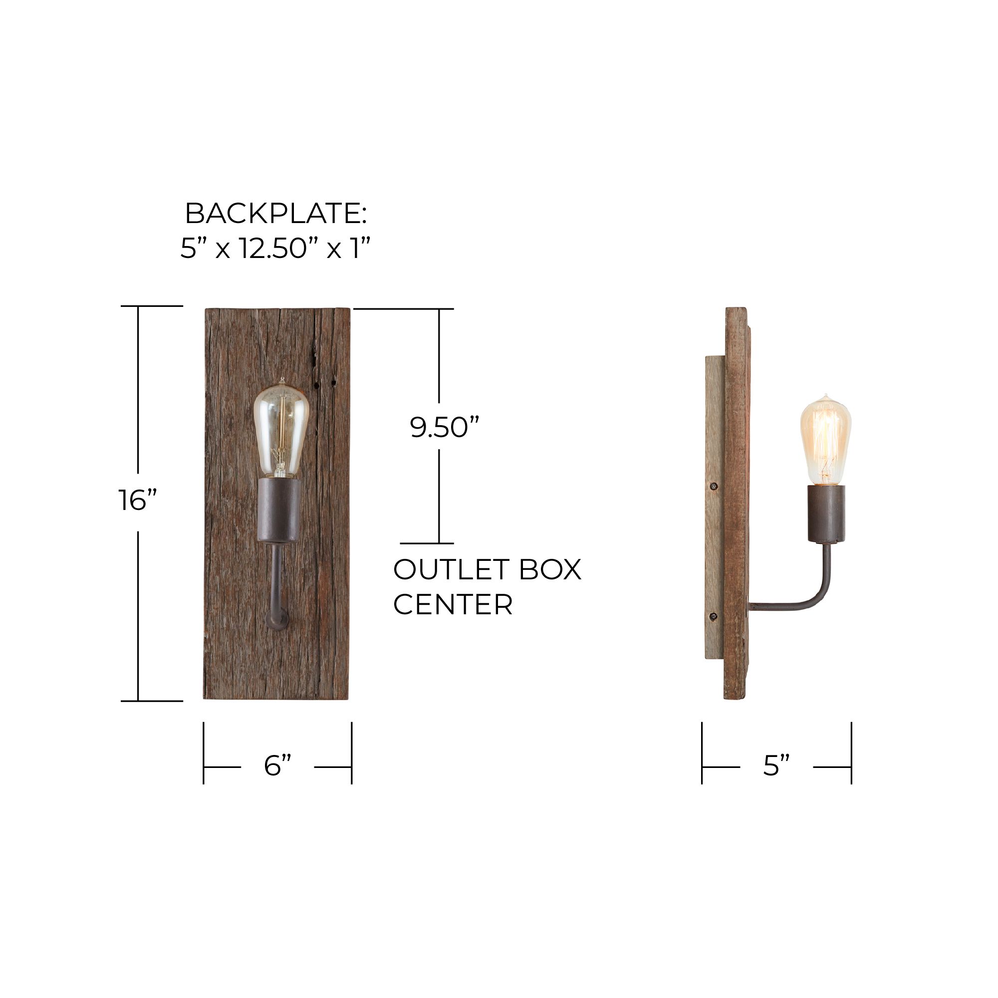 Capital Lighting Tybee 1 Light Sconce 6" Nordic Grey