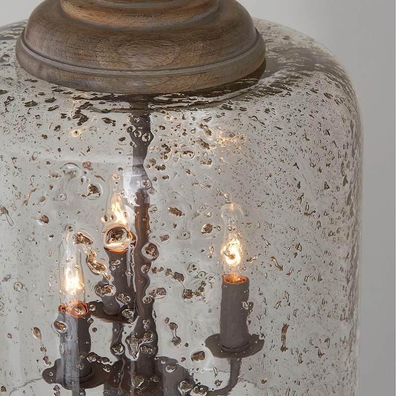 Image 3 Capital Lighting Tybee 12 1/2" Wide 3-Light Nordic Grey Glass Pendant more views