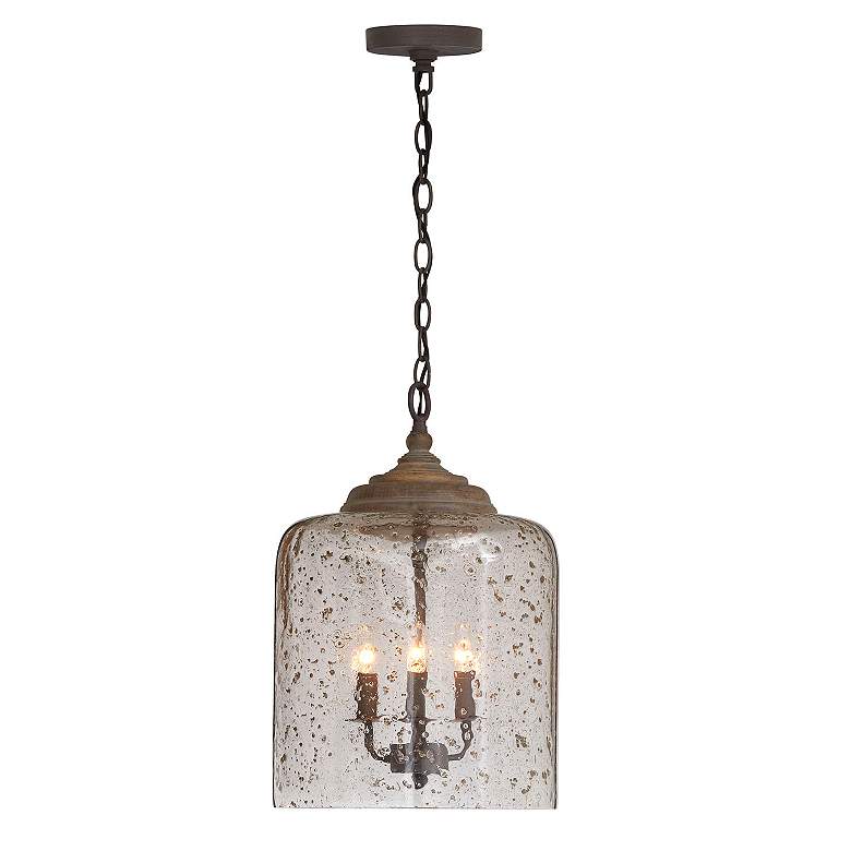 Image 4 Capital Lighting Tybee 12 1/2" Wide 3-Light Nordic Grey Glass Pendant more views