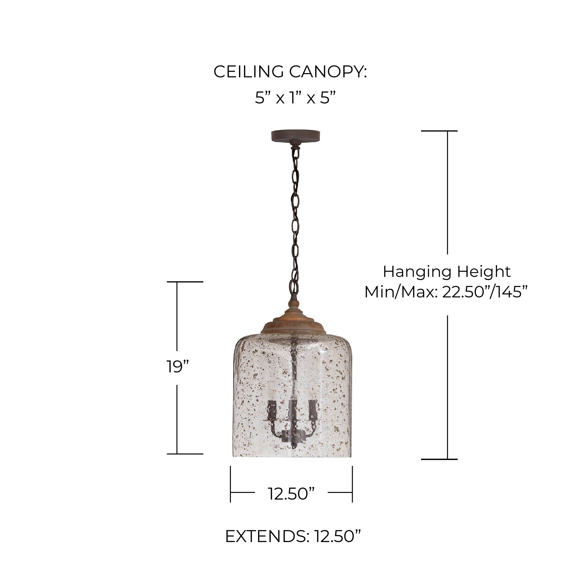 Image 6 Capital Lighting Tybee 12 1/2" Wide 3-Light Nordic Grey Glass Pendant more views