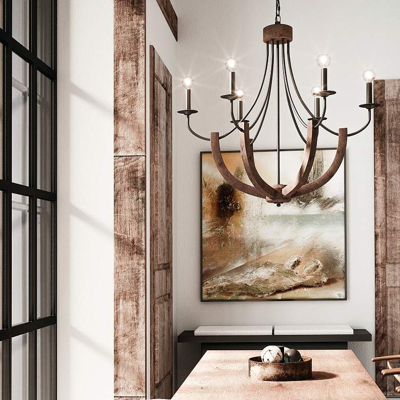 Image 5 Capital Lighting Tybee 6 Light Chandelier Nordic Grey more views
