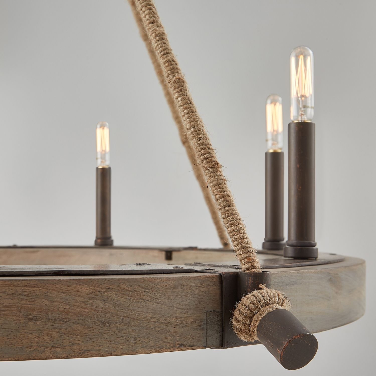 Image 3 Capital Lighting Tybee 8 Light Chandelier 38" Nordic Grey more views