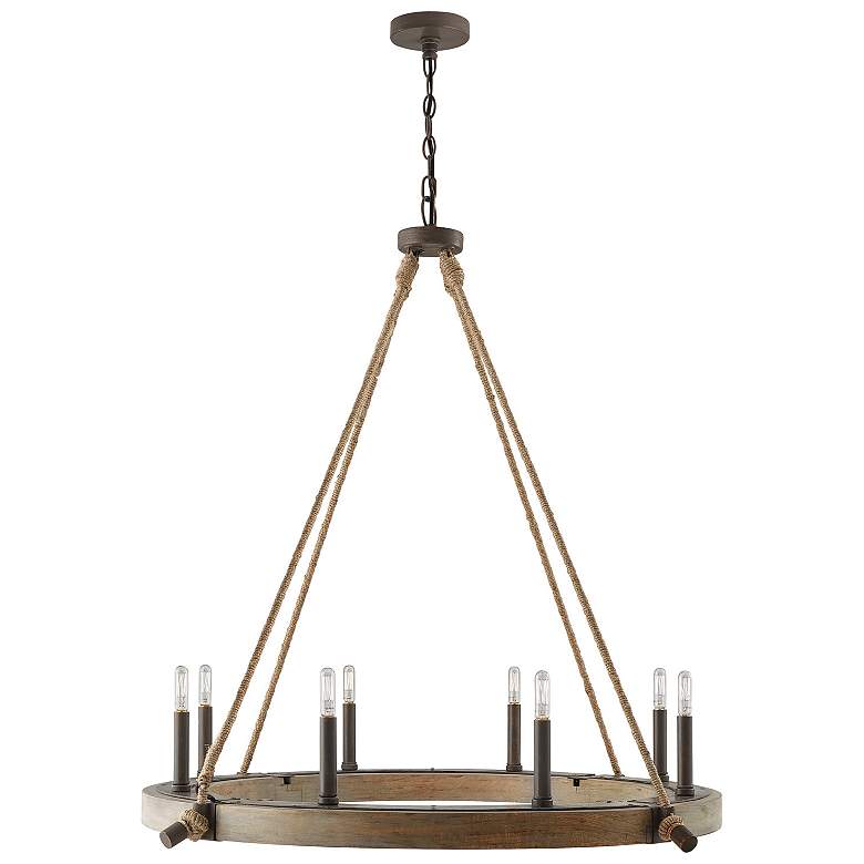 Image 1 Capital Lighting Tybee 8 Light Chandelier Nordic Grey