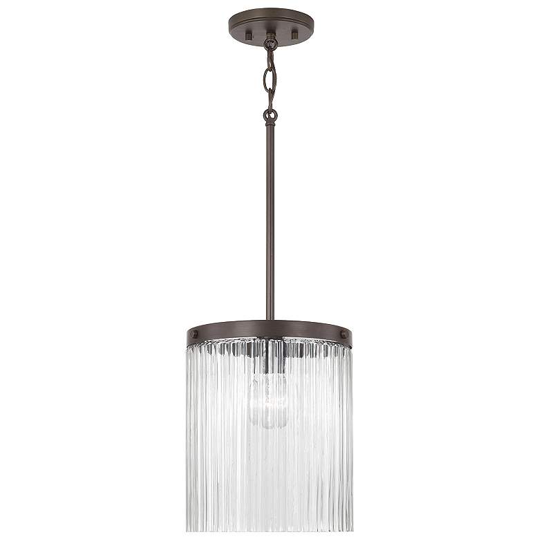 Image 1 Capital Lighting Vaughn 1 Light Pendant 10" Oil Rubbed Bronze