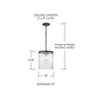 Thumbnail4 of Capital Lighting Vaughn 1 Light Pendant 10" Oil Rubbed Bronze more views