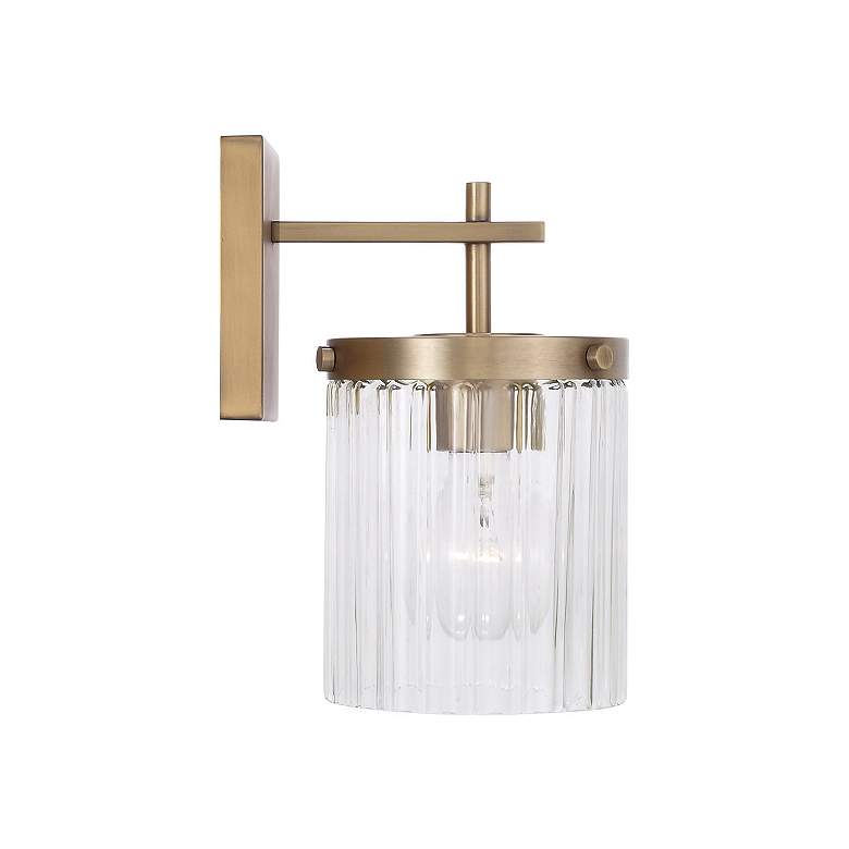 Image 5 Capital Lighting Vaughn 1 Light Sconce 5.5" Aged Brass more views