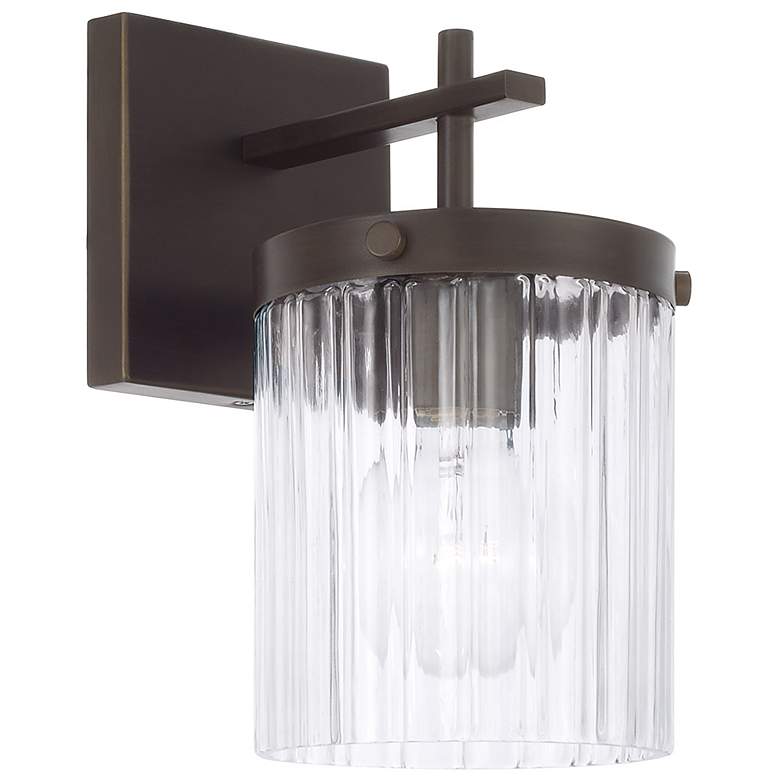 Image 1 Capital Lighting Vaughn 1 Light Sconce 5.5" Oil Rubbed Bronze