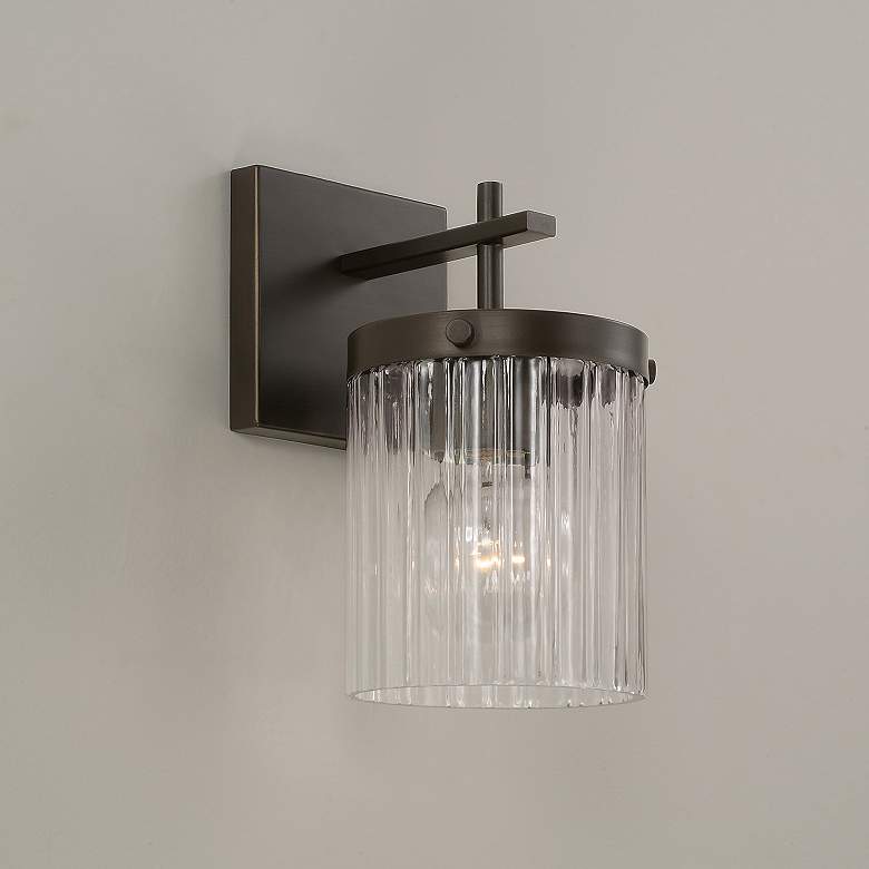 Image 3 Capital Lighting Vaughn 1 Light Sconce 5.5" Oil Rubbed Bronze more views