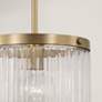 3_Capital Lighting Vaughn 10" Aged Brass Textured Glass Mini-Pendant more views